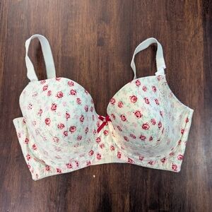 Mier Si De Floral Lace Women's Bra Size 38DDD EUC